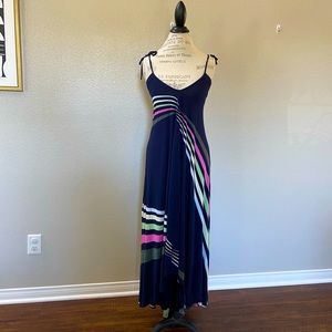 French Connection asymmetrical maxi dress